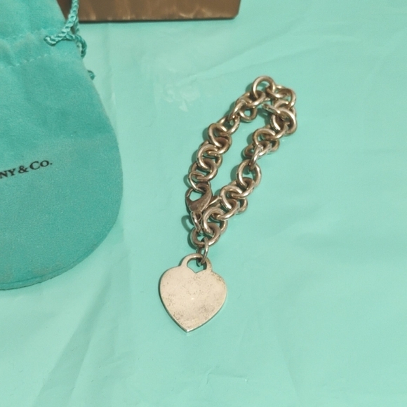 SALE! Authentic Tiffany & Co. Vintage Thick 925 Sterling Silver Link Bracelet - Picture 5 of 10